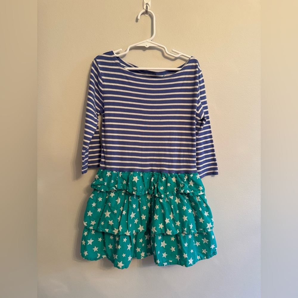 Mini Boden Blue and White Striped Top